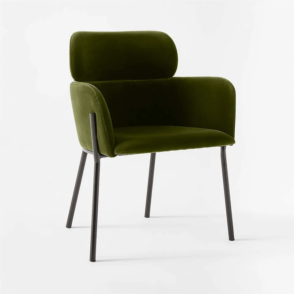 Azalea Green Velvet Dining Chair Set of 4
