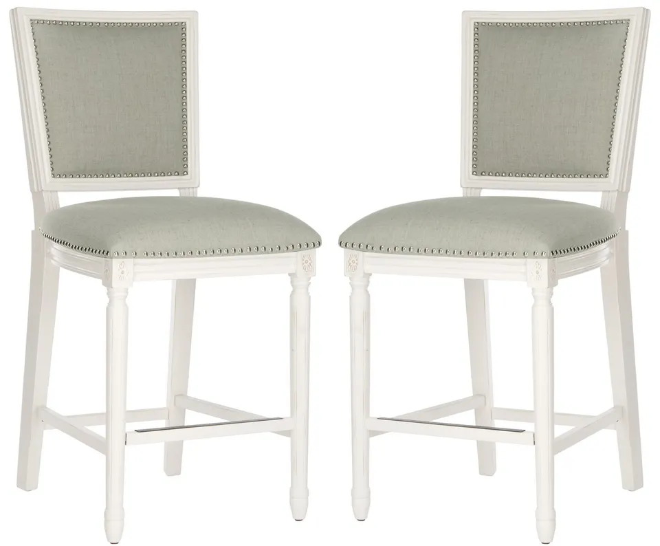 Buchanan Rectangle Barstool, Set Of 2 - Light Beige