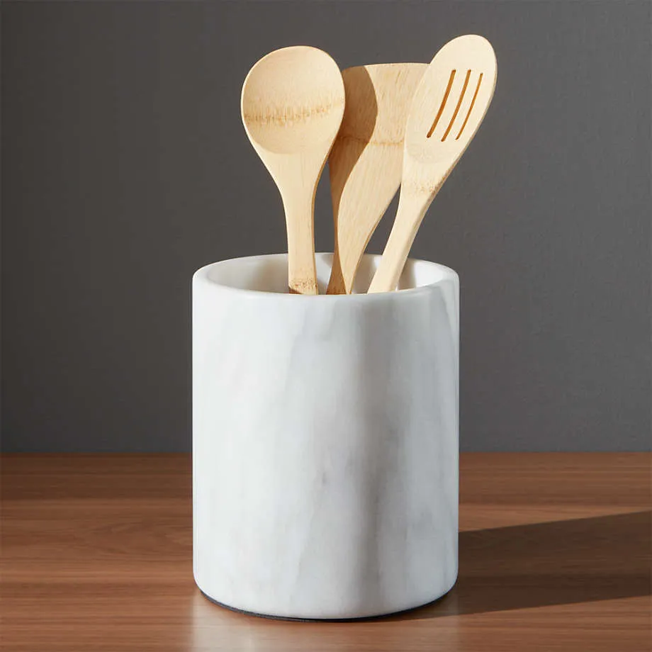 French Kitchen Marble Utensil Holder