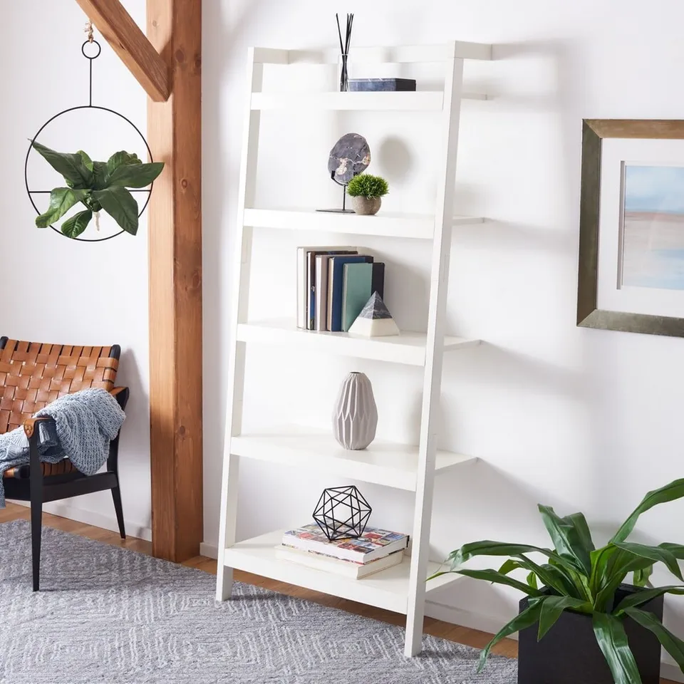Beauregard 5 Tier Leaning Etagere - White