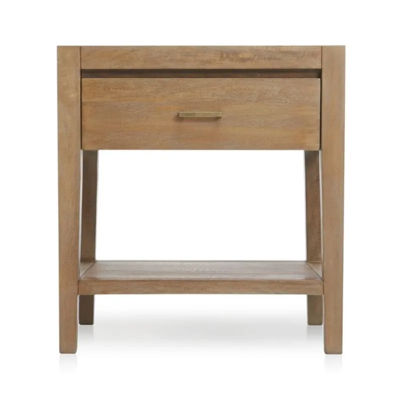 Dawson 24" Light Brown Wood Nightstand