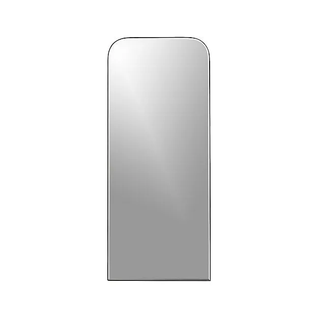 Edge Black Arch Floor Mirror 32"x76"