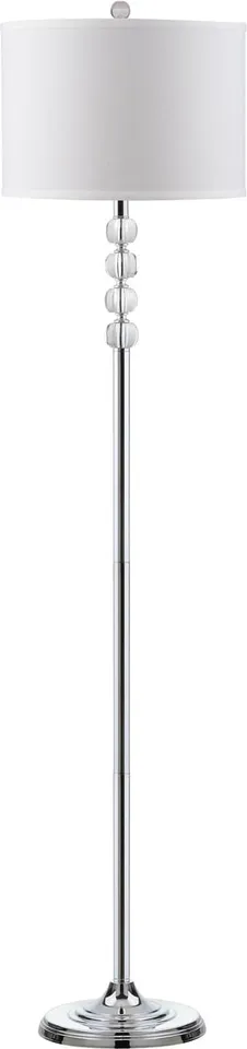 Vendome 60-Inch High Floor Lamp - Clear/Chrome