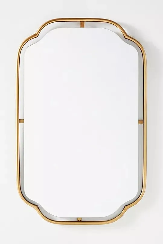 Perla Metal Bath Mirror