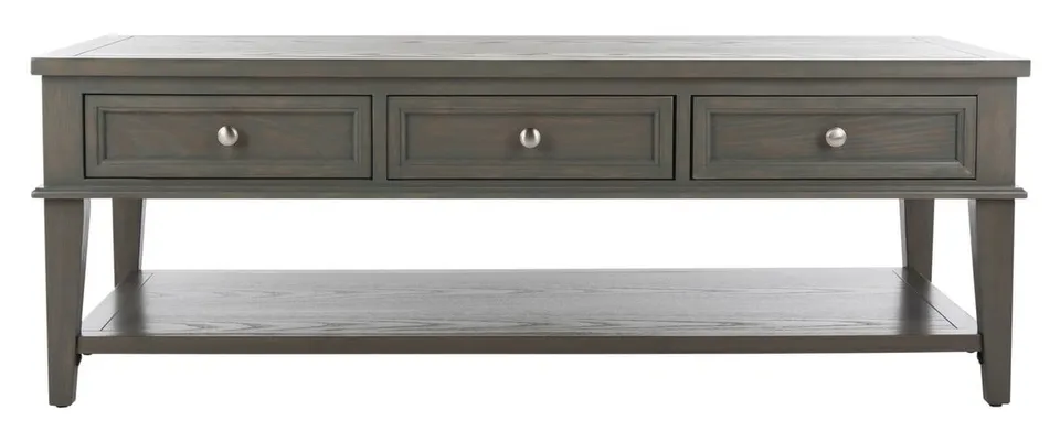 Manelin Coffee Table With Storage Drawers - Black