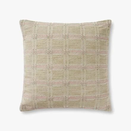 PILLOWS PAL0005 IVORY / BEIGE 22" x 22" Cover w/Down