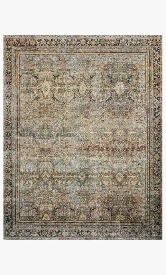Layla Rug, Olive & Charcoal, 7'6" x 9'6"