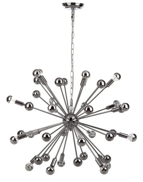 Starburst Sputnik 20 Light 31-Inch Diameter Pendant - Chrome