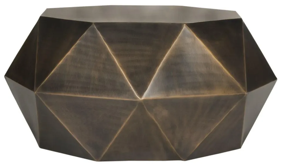 Astrid Faceted Coffee Table - Copper