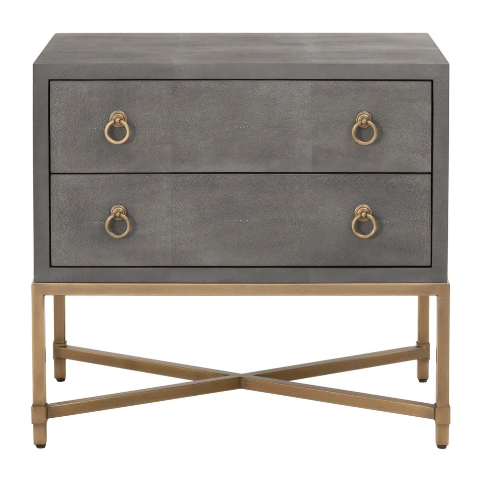 Strand Shagreen 2-Drawer Nightstand