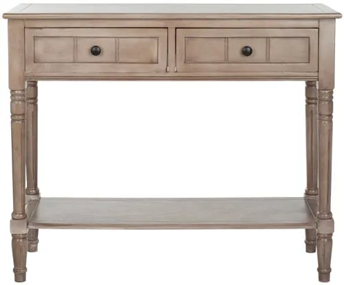 Samantha 2 Drawer Console - Vintage Gray