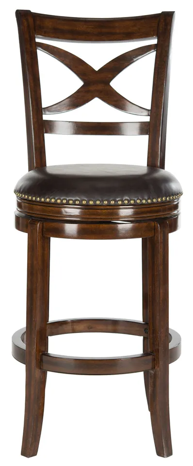 Santino Swivel Bar Stool - Espresso/Brown