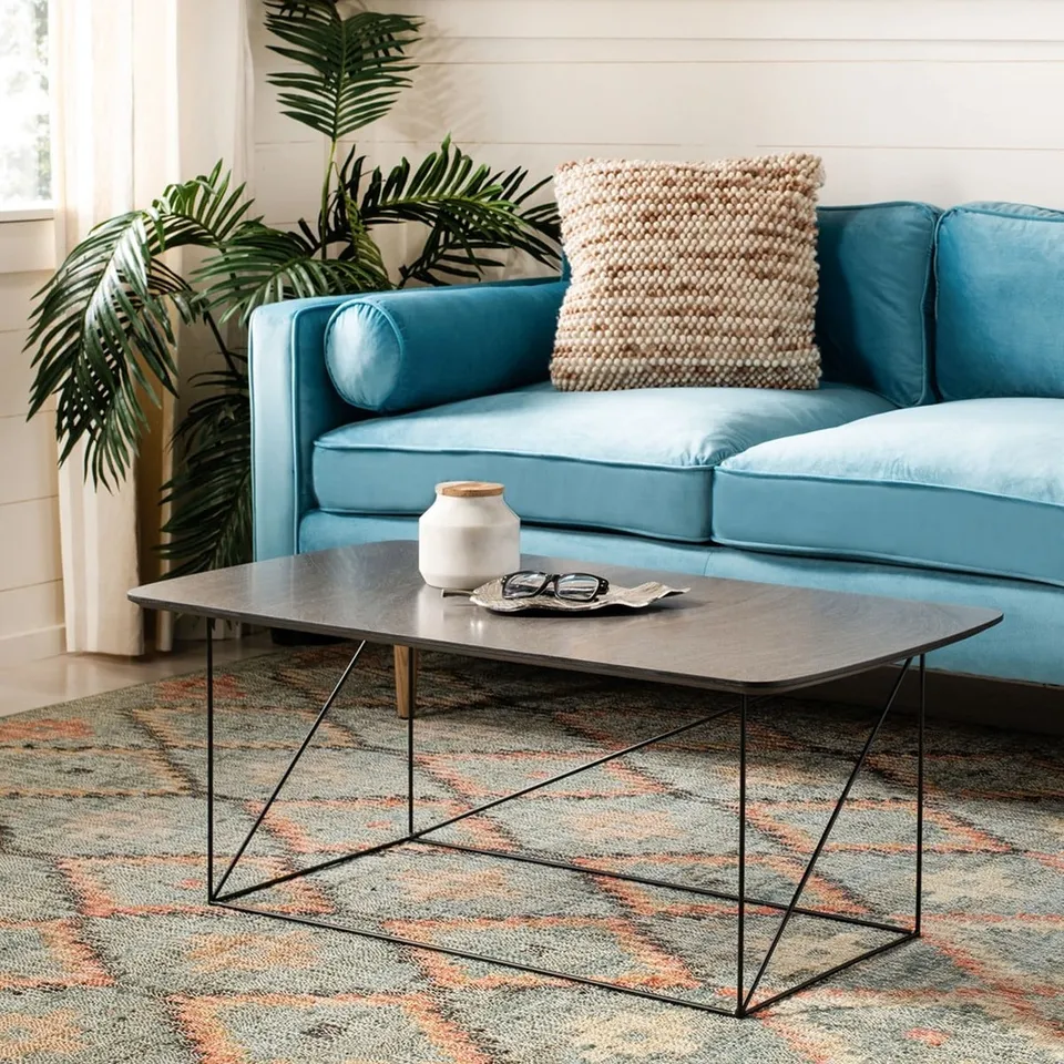 Rylee Rectangle Coffee Table - Gray / Black