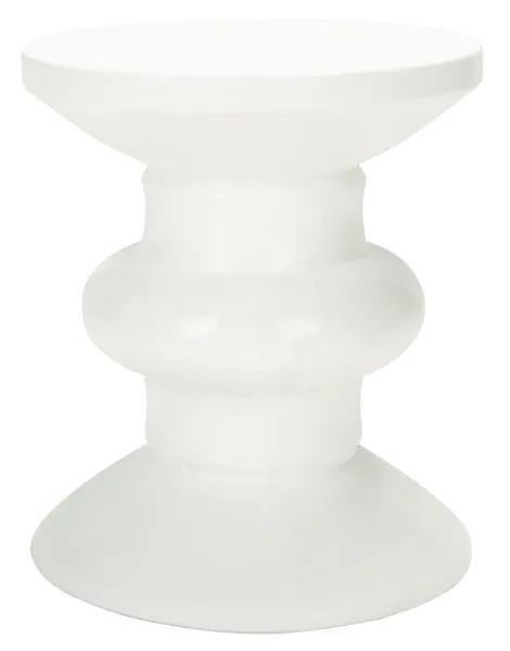 Jiraiya Concrete Accent Stool - Ivory