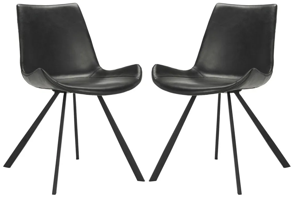 Terra Accent Chair, Set Of 2 - Black / Black