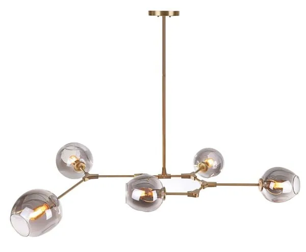Corbett 5 Light 53.5 Inch Pendant - Greige