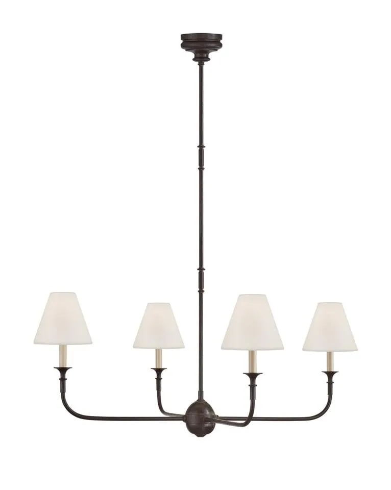 Piaf Chandelier, Aged Iron, Large