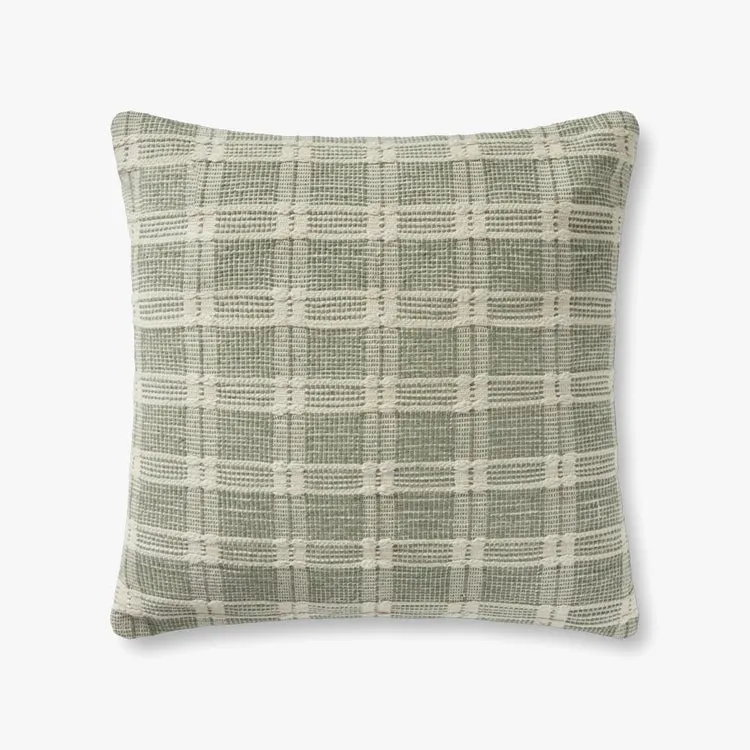 PILLOWS PAL0004 GREEN 22" x 22" Cover w/Poly