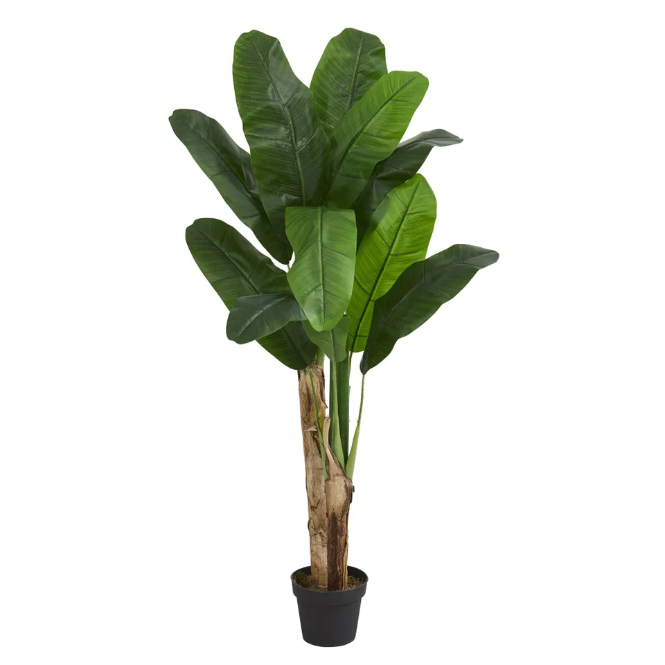 Faux Double Stalk Banana Tree