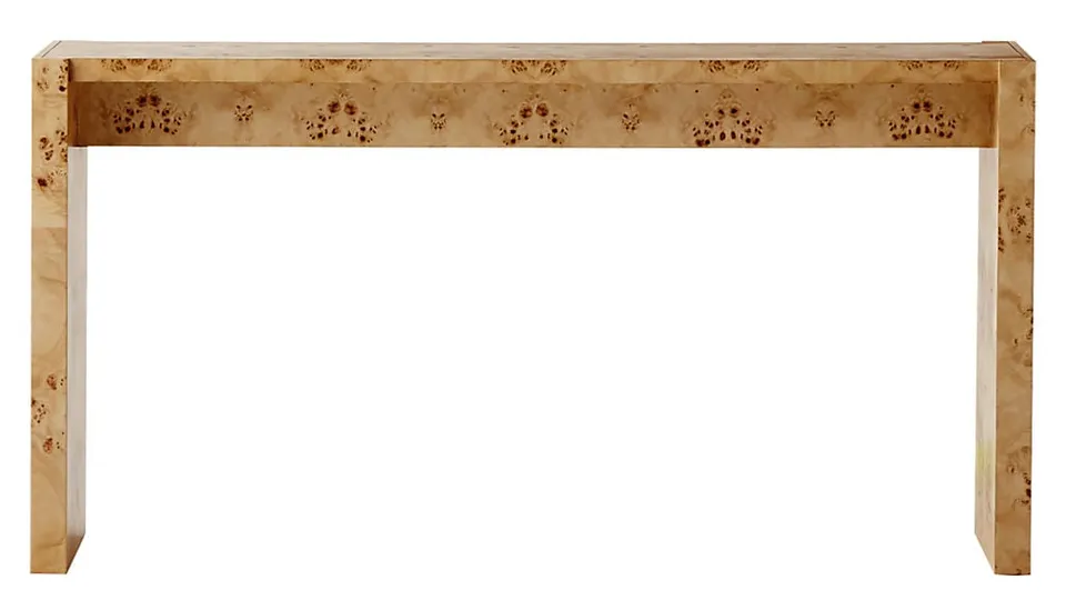 Niche 54" Neutral Burl Wood Console Table