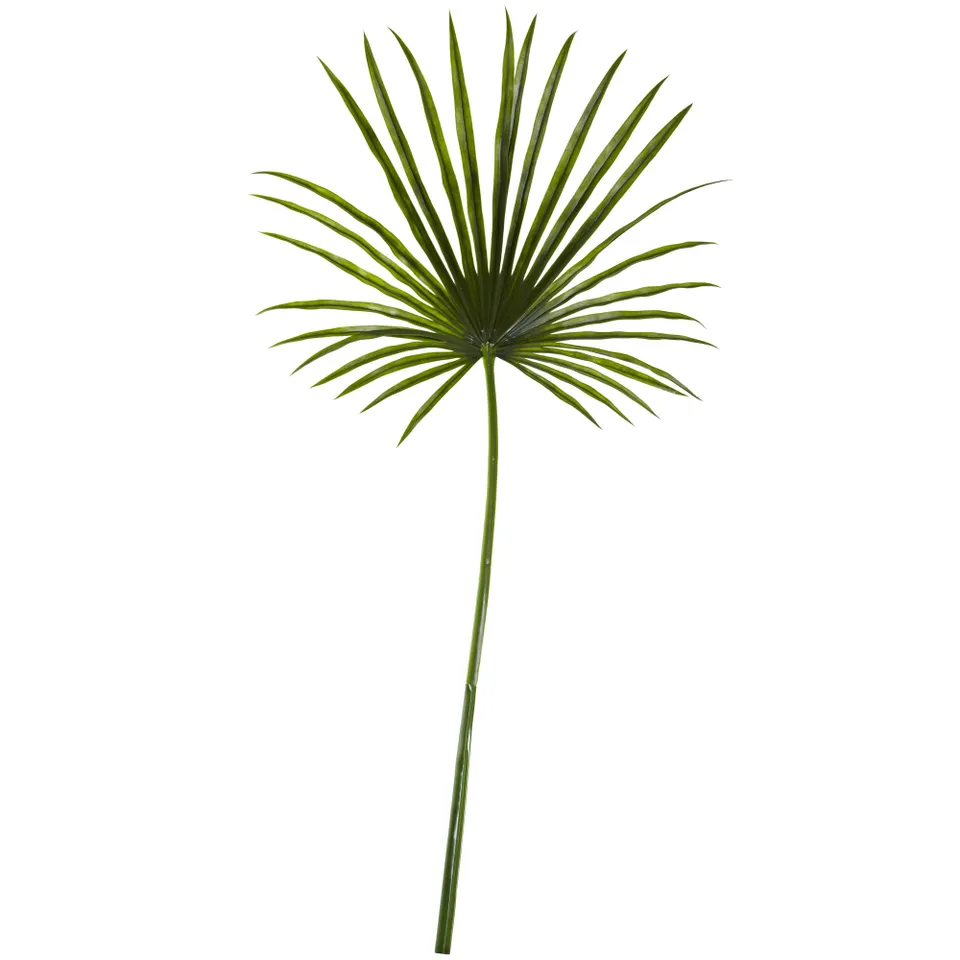 Faux Fan Palm Leaf, Set of 2