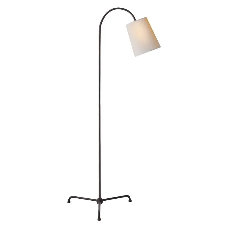 Mia Floor Lamp, Aged Iron