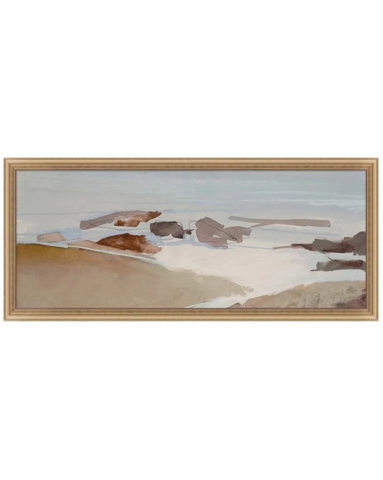 Beach Abstract Framed Art, Large