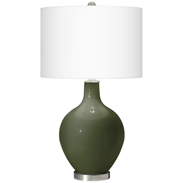 Color Plus Ovo 28 1/2" High Secret Garden Green Glass Table Lamp