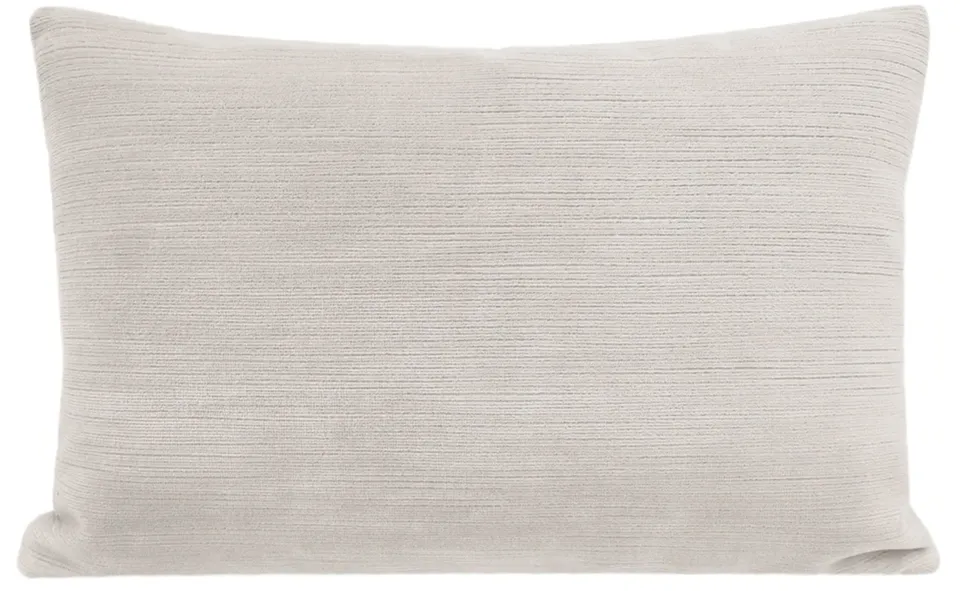 STRIE VELVET // OYSTER - LITTLE LUMBAR 12" X 18"