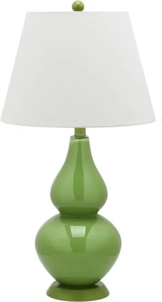 Cybil Double Gourd 26" Table Lamp, Set Of 2 - Green