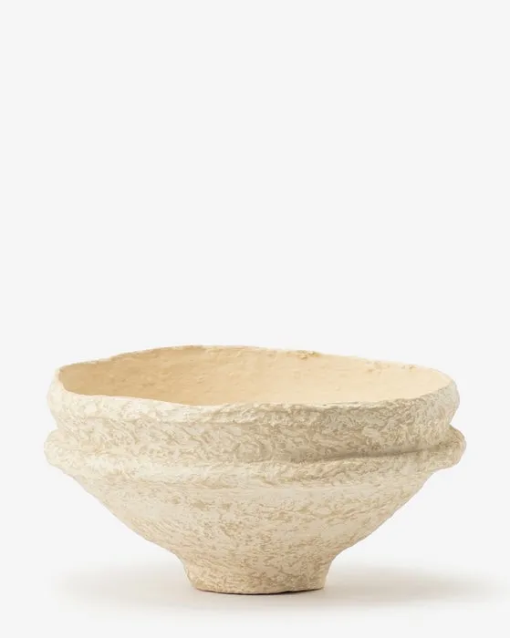 Paper Mache Crafted Bowl, Large