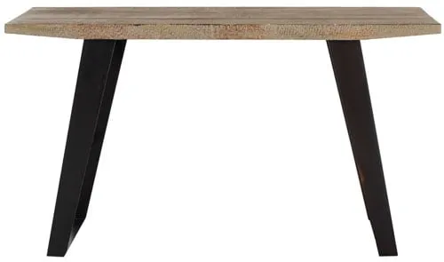 Waldo Console - Natural/Black Brushed