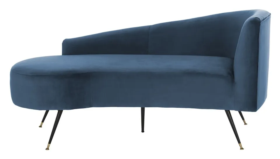 Evangeline Parisian Settee - Navy / Black