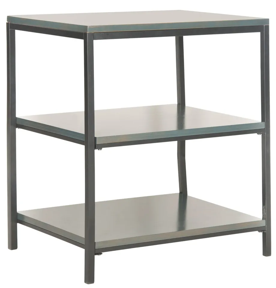 Zeke 3 Tier Shelf Unit - Steel Teal