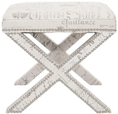 Palmer Ottoman - Multi/Beige