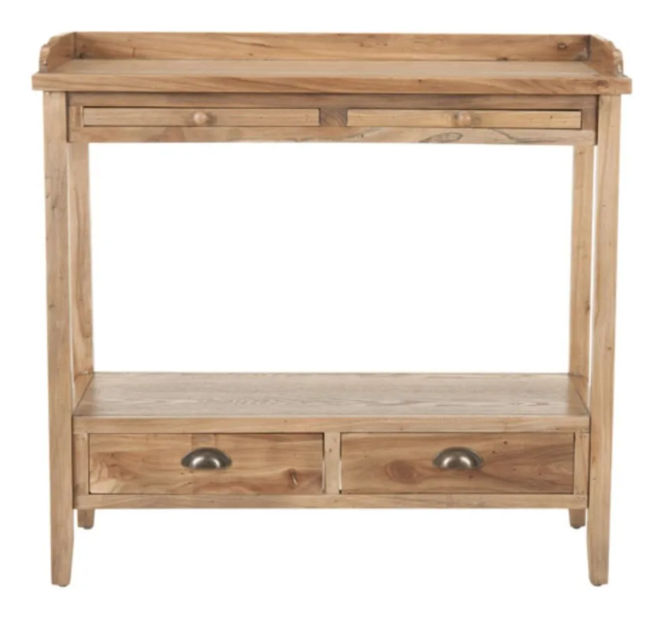 Peter Console With Storage Drawers - Oak