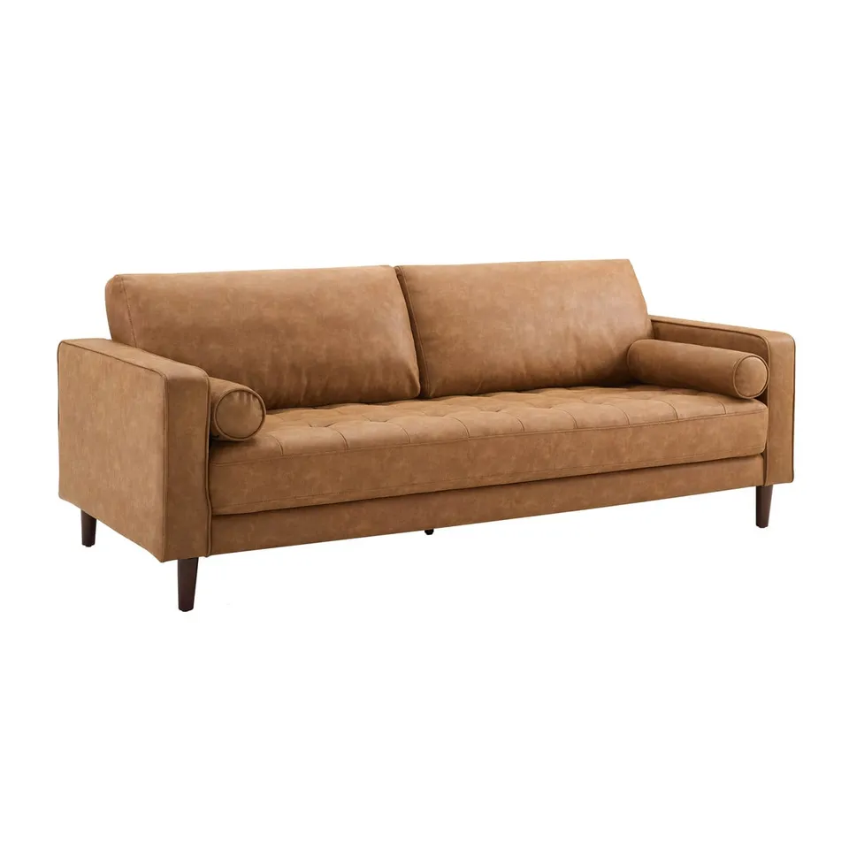 Cave Brown Sofa 76 Inch