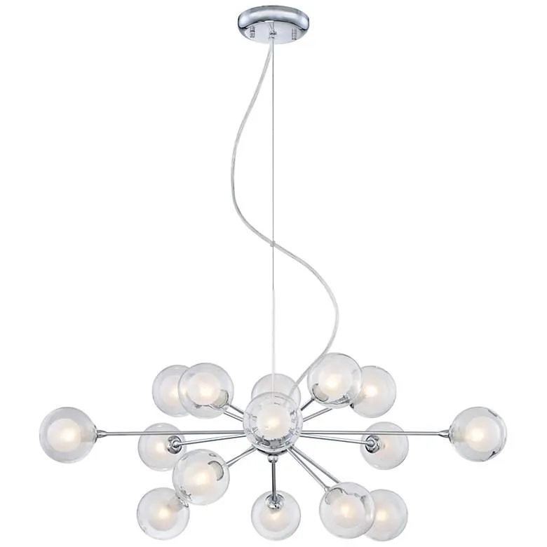 Possini Euro Nimbus 30" Wide 15-Light Sputnik Glass Pendant