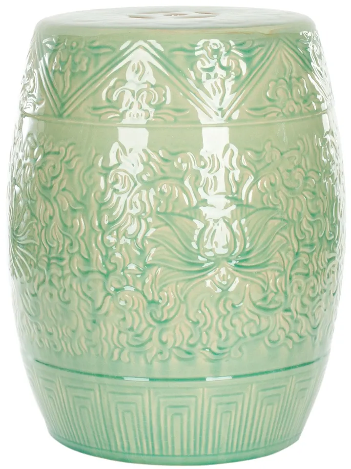 Lotus Garden Stool - Light Green