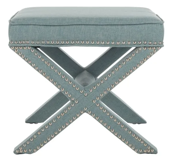 Palmer Ottoman - Sky Blue