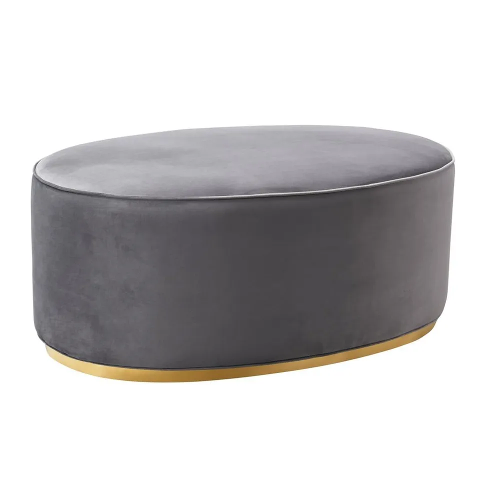 Scarlett Grey Ottoman