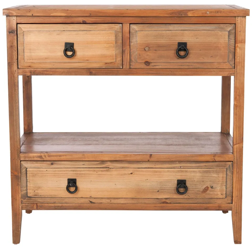 Branson 3 Drawer Sideboard - Brown Pine