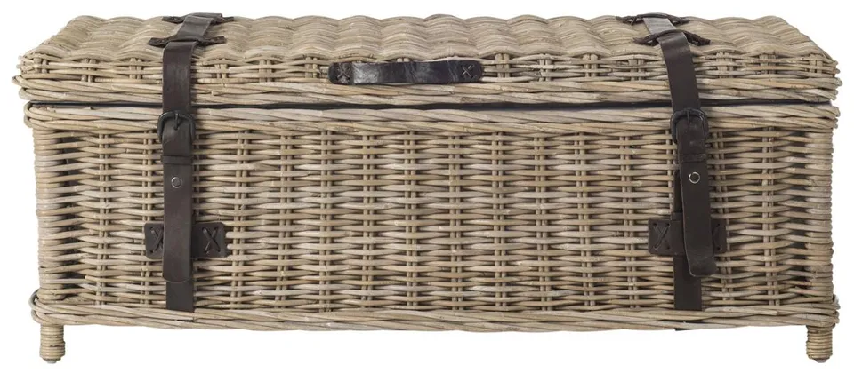 Navarro Rattan Coffee Table Trunk - Gray