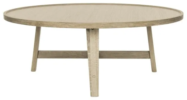 Malone Retro Mid Century Wood Coffee Table - Light Oak