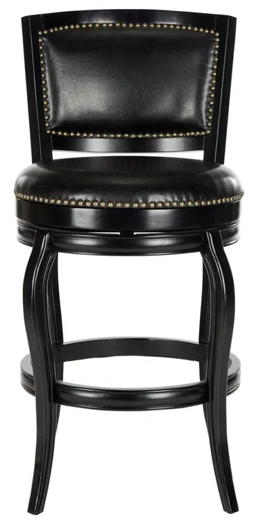 Pasquale Swivel Bar Stool - Black