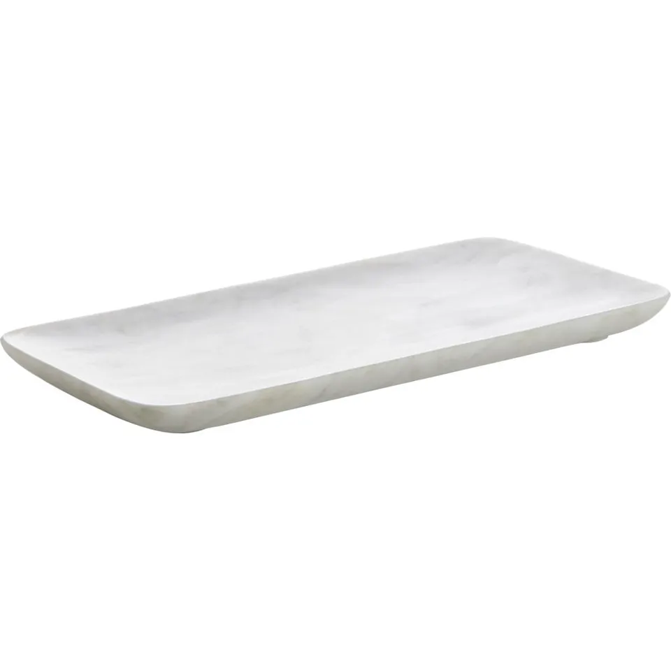 Nexus White Marble Vanity Tray