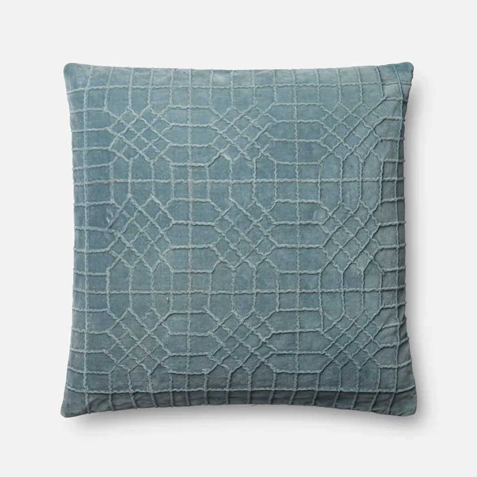 PILLOWS - LT. BLUE - 22" X 22" Cover Only