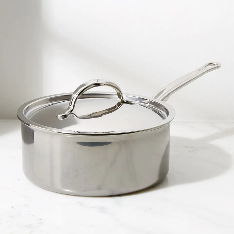 Hestan NanoBond Stainless Steel 3-Qt. Saucepan with Lid