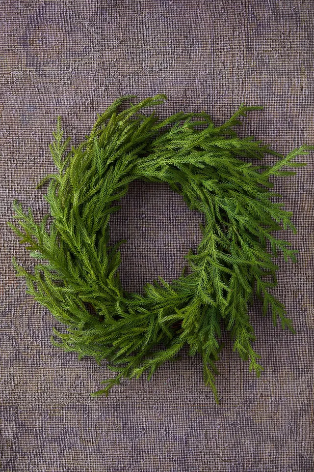 Faux Norfolk Pine Wreath