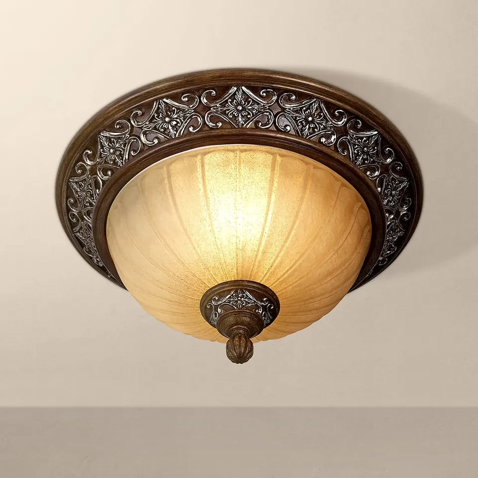 Kathy Ireland Sterling Estate 14" Wide Ceiling Light Fixture